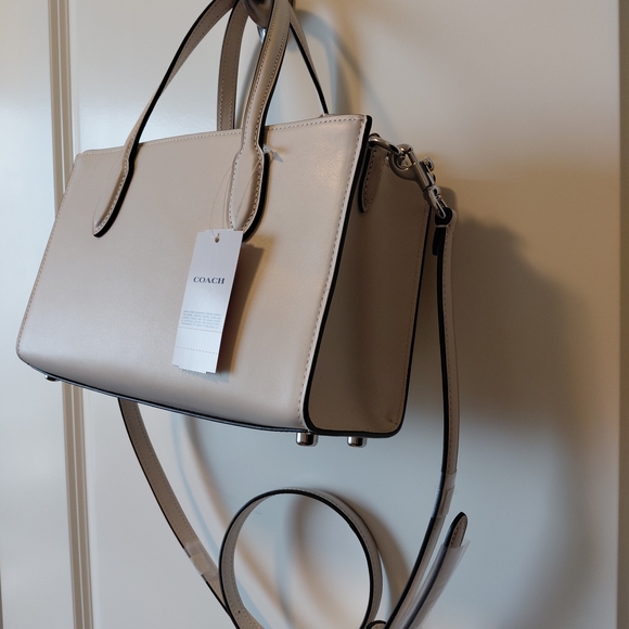 NWT Coach Cream Leather Handbag - Picture 4 of 8